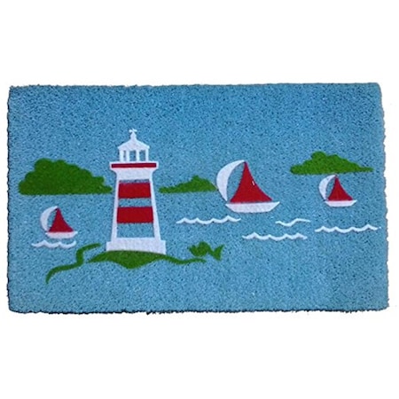 Imports Decor Yacht Light House Door Mat 551PVCF